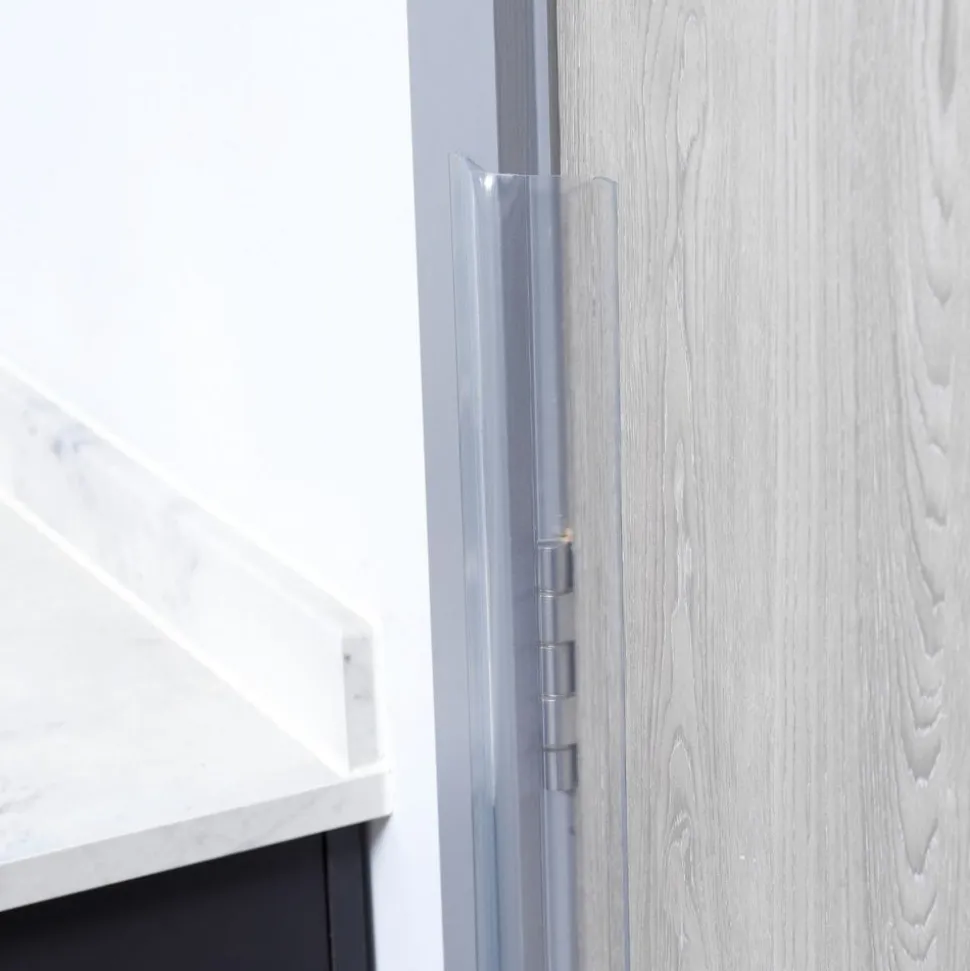 46"h Finger Shield Door Protection Pack - Clear, 10 sets