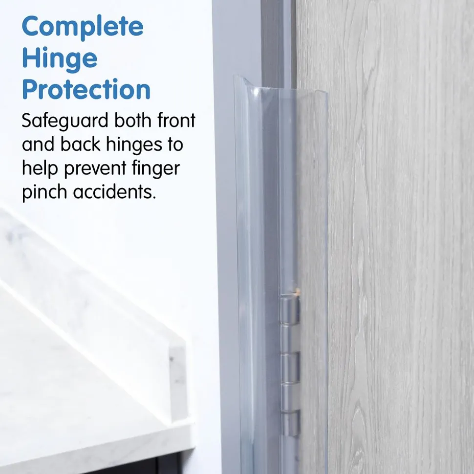 46"h Finger Shield Door Protection Pack - White, 1 set