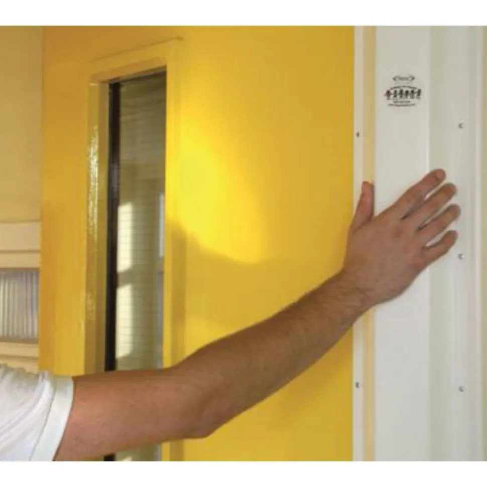 79"h Finger Shield Door Protection Pack - White, 10 sets