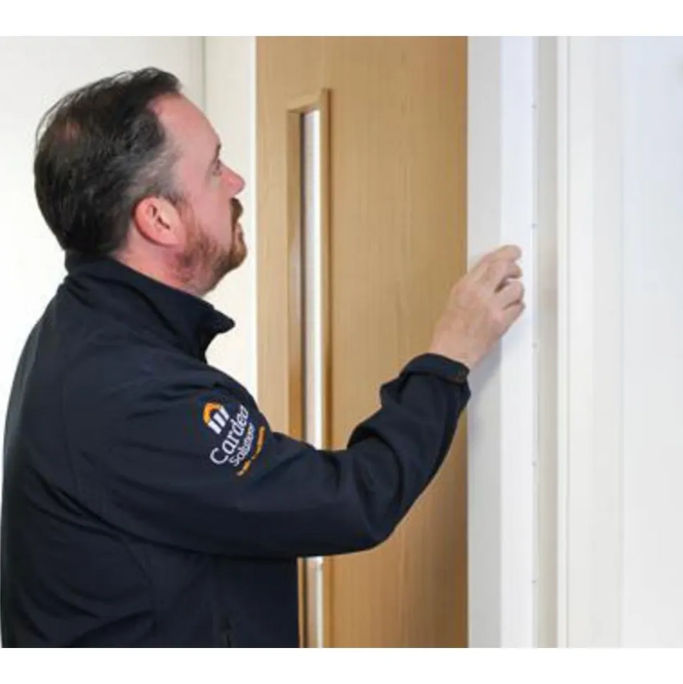 79"h Finger Shield Door Protection Pack - White, 10 sets