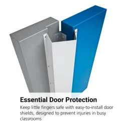 46"h Finger Shield Door Protection Pack - White, 10 sets