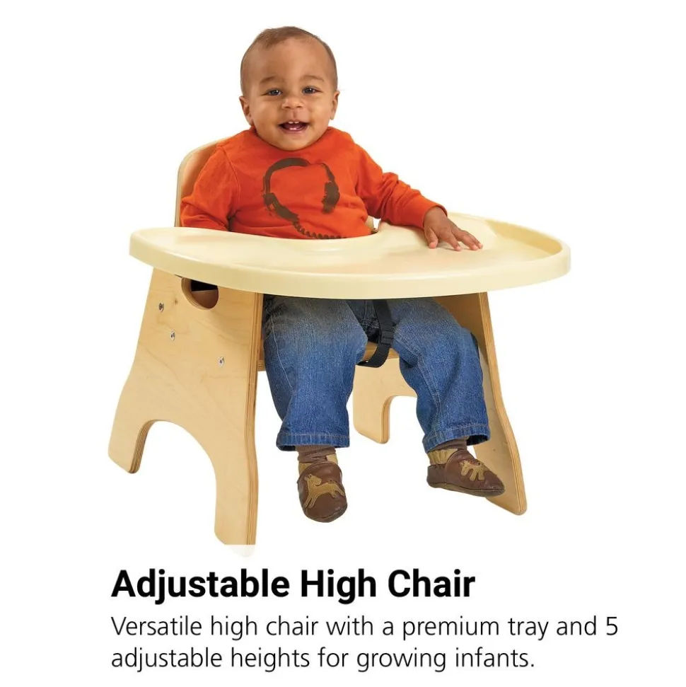 High Chairrie® with Premium Tray, 5"H