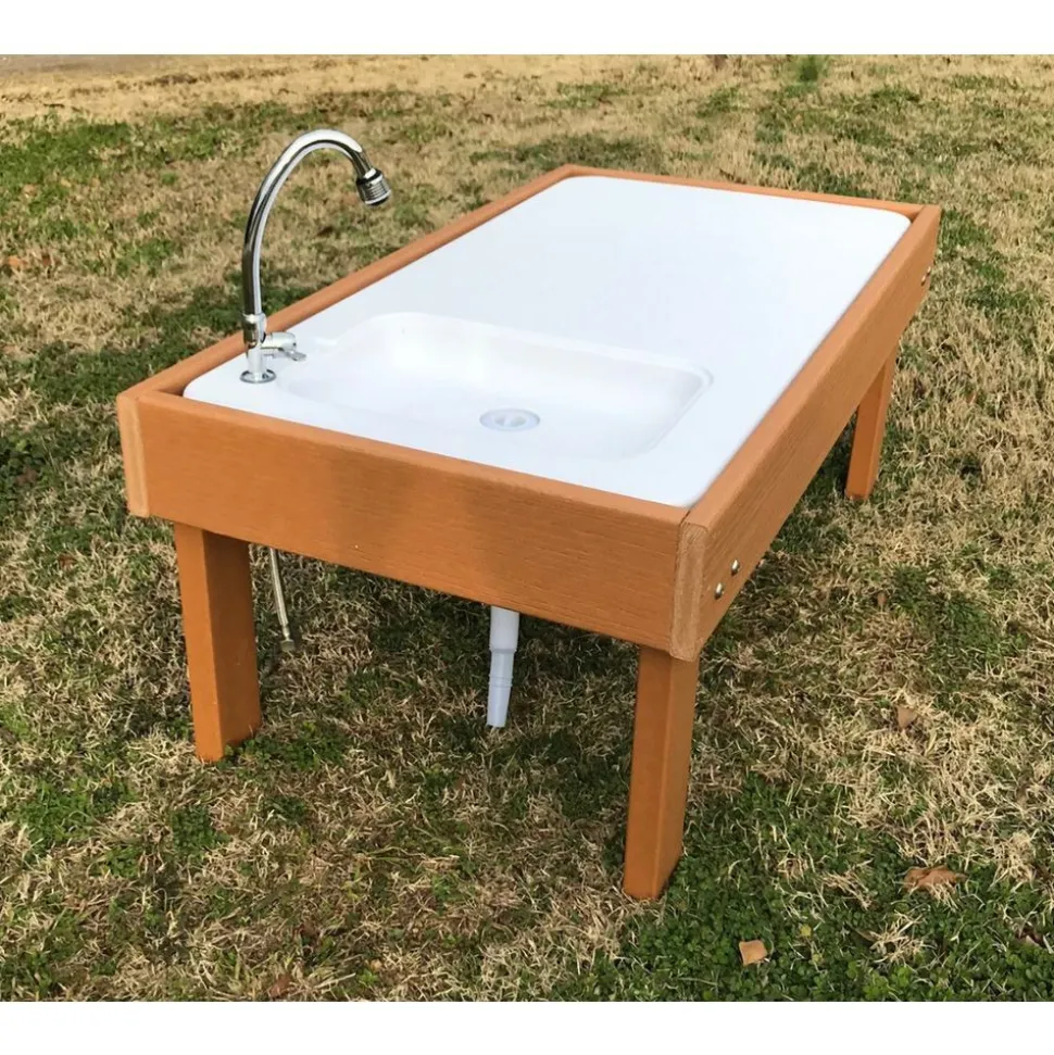 High-Density Recycled Plastic Outdoor Mud Table - Toddler 19"