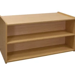 24" High Double-Sided Storage Unit - Maple/Maple, Assembled