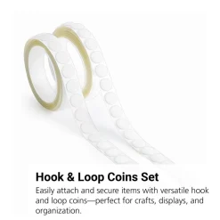 Hook & Loop Coins, Set of 100