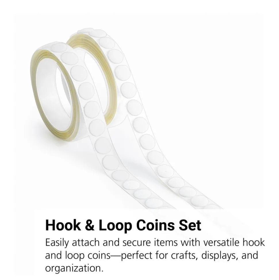 Hook & Loop Coins, Set of 100