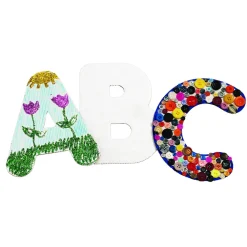 Huge 9" Alphabet Collage Letters