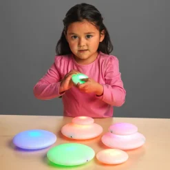 Illuminated Sensory Glow Pebbles - 12pcs