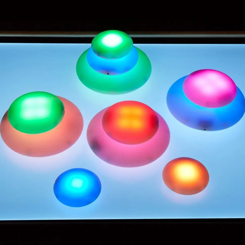 Illuminated Sensory Glow Pebbles - 12pcs