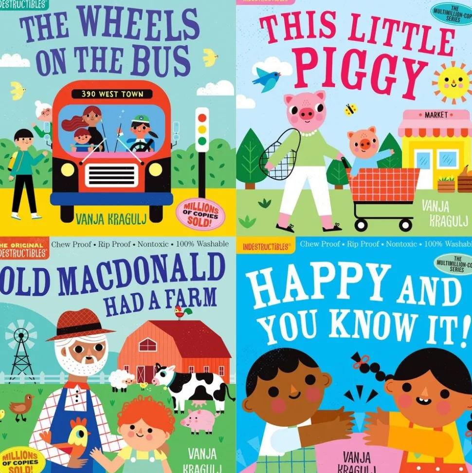 Indestructibles® Nursery Rhyme Books - Set of 4