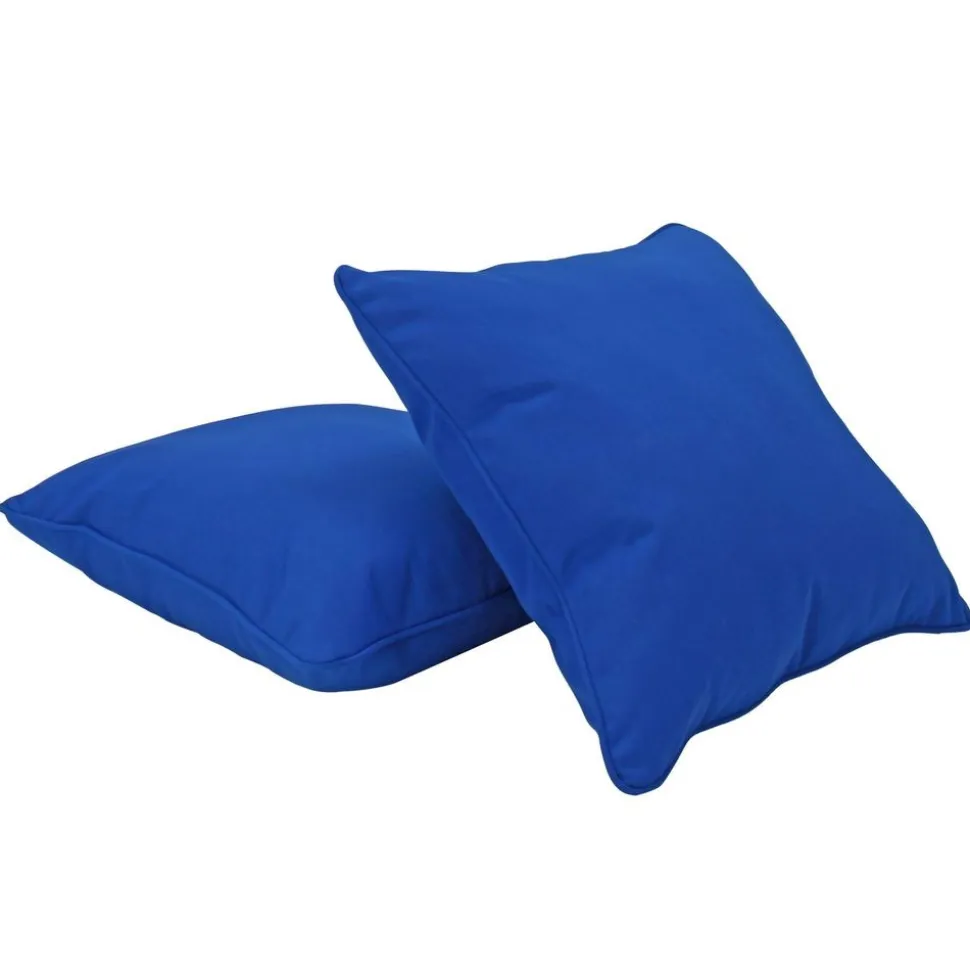 18" Indoor/Outdoor Pillows, 2 Pack - Blue