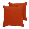 18" Indoor/Outdoor Pillows, 2 Pack - Burnt Orange