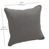 24" Indoor/Outdoor Pillows, 2 Pack - Grey