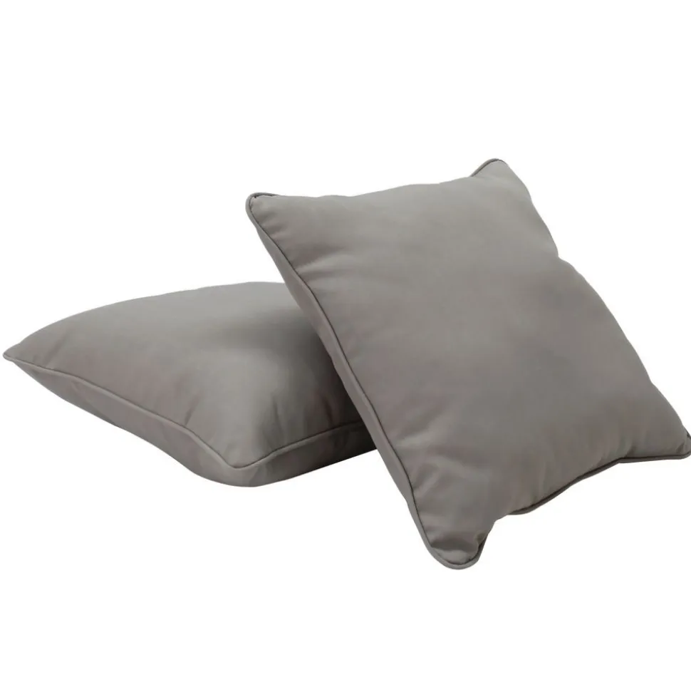 18" Indoor/Outdoor Pillows, 2 Pack - Grey