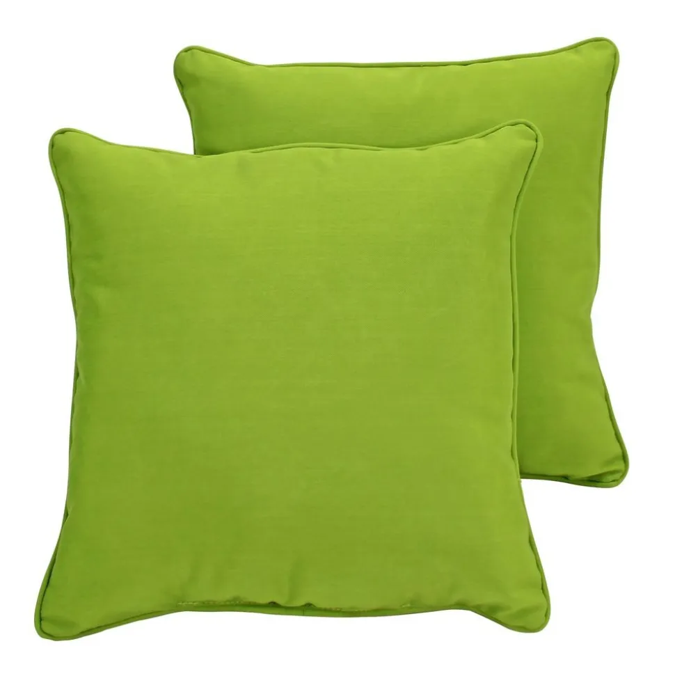 24" Indoor/Outdoor Pillows, 2 Pack - Lime Green