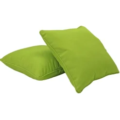 18" Indoor/Outdoor Pillows, 2 Pack - Lime Green
