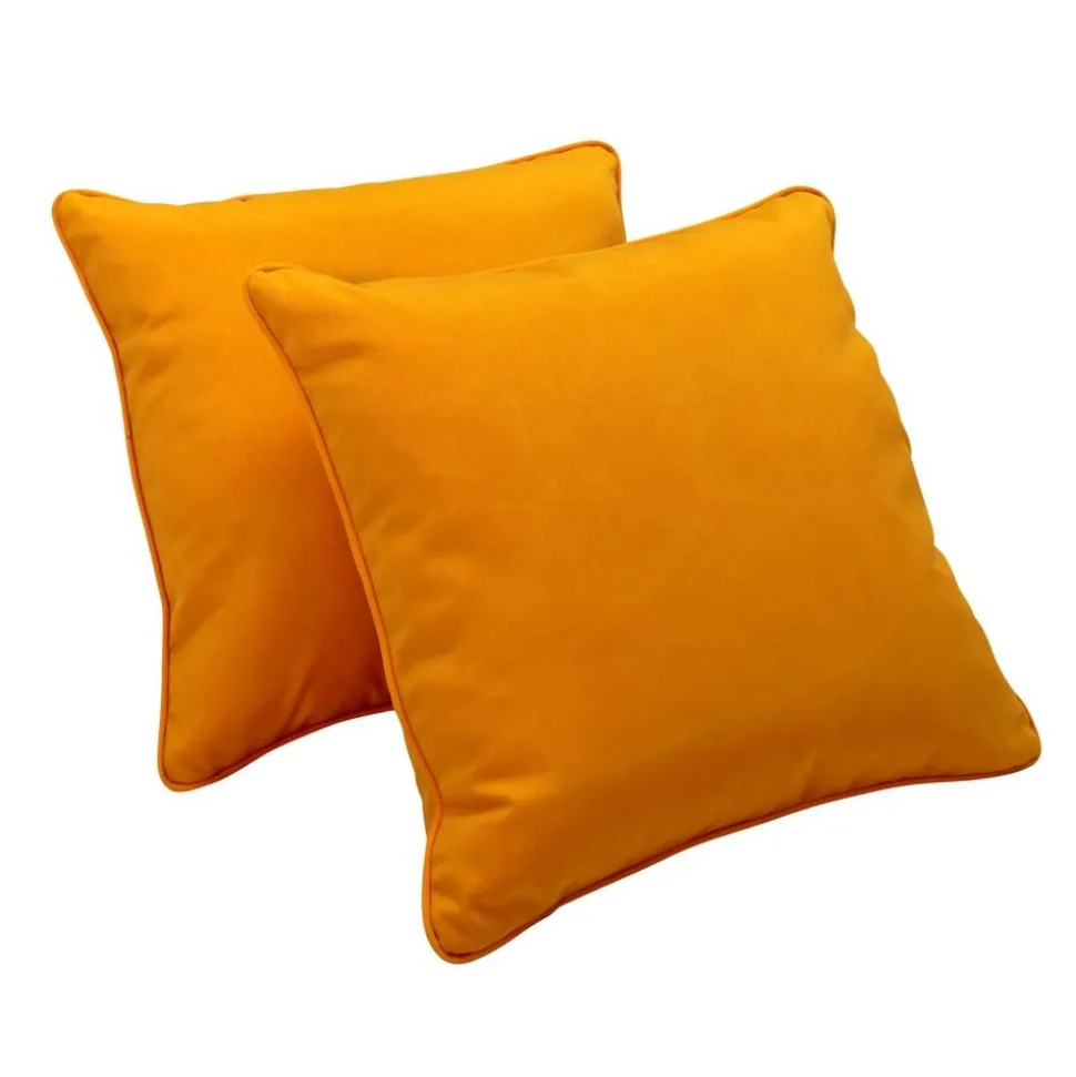 24" Indoor/Outdoor Pillows, 2 Pack - Marigold