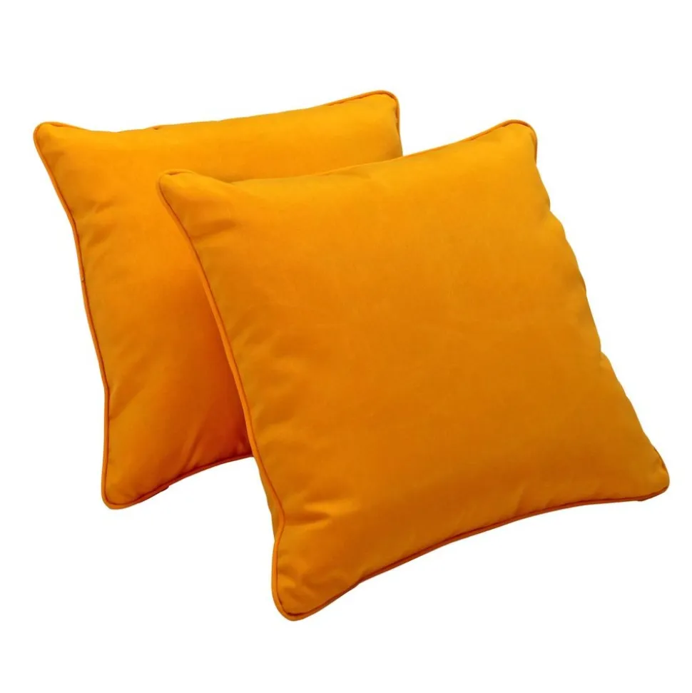 18" Indoor/Outdoor Pillows, 2 Pack - Marigold