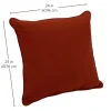 24" Indoor/Outdoor Pillows, 2 Pack - Rust Red