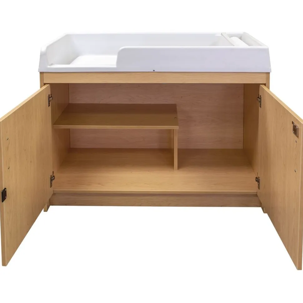 Infant Changing Table, Molded Top - Maple/Maple