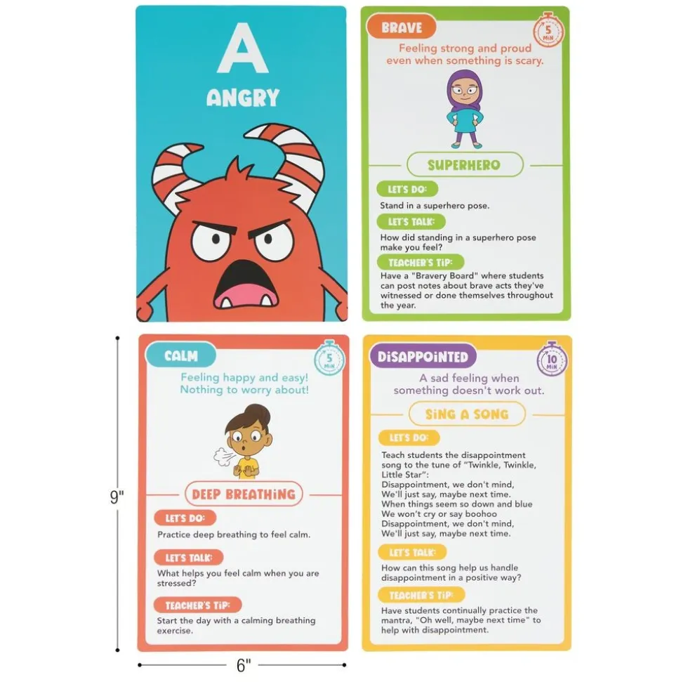 Jumbo ABC Emotions Cards - Set of 20