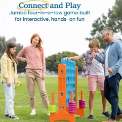 Jumbo 4-To-Score™ Vibrant Oversized Classroom Game
