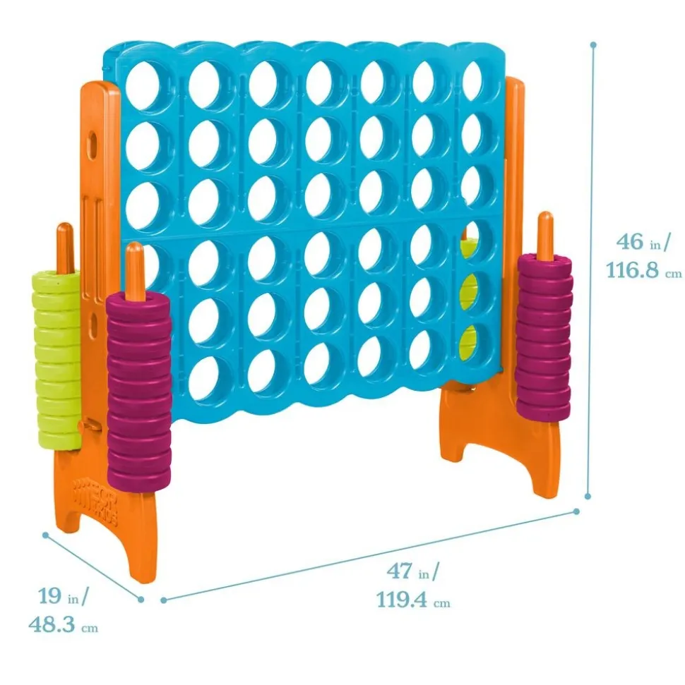 Jumbo 4-To-Score™ Vibrant Oversized Classroom Game