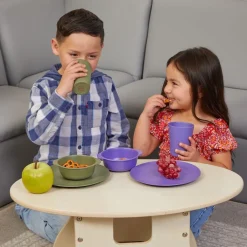 Kids Bamboo Plates, Set of 4