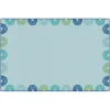 KIDSoft™ Rainbows Border Green 4' x 6'