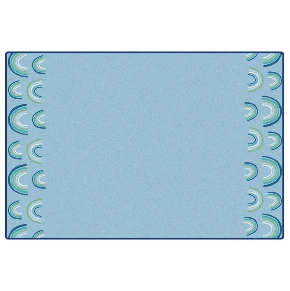 KIDSoft Rainbows End Blue 6'x9'