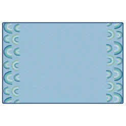 KIDSoft Rainbows End Blue 4' X 6'