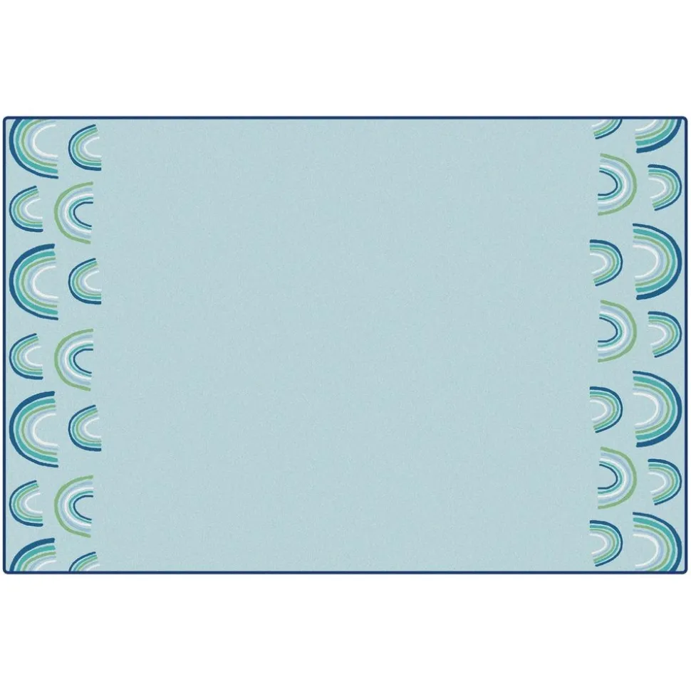 KIDSoft™ Rainbows End Green 4' x 6'