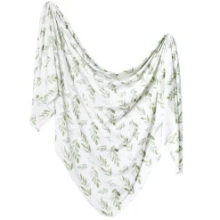 Knit Swaddle Blanket - Fern