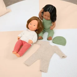 Knitted Doll Clothes Set - 3-Piece Outfit