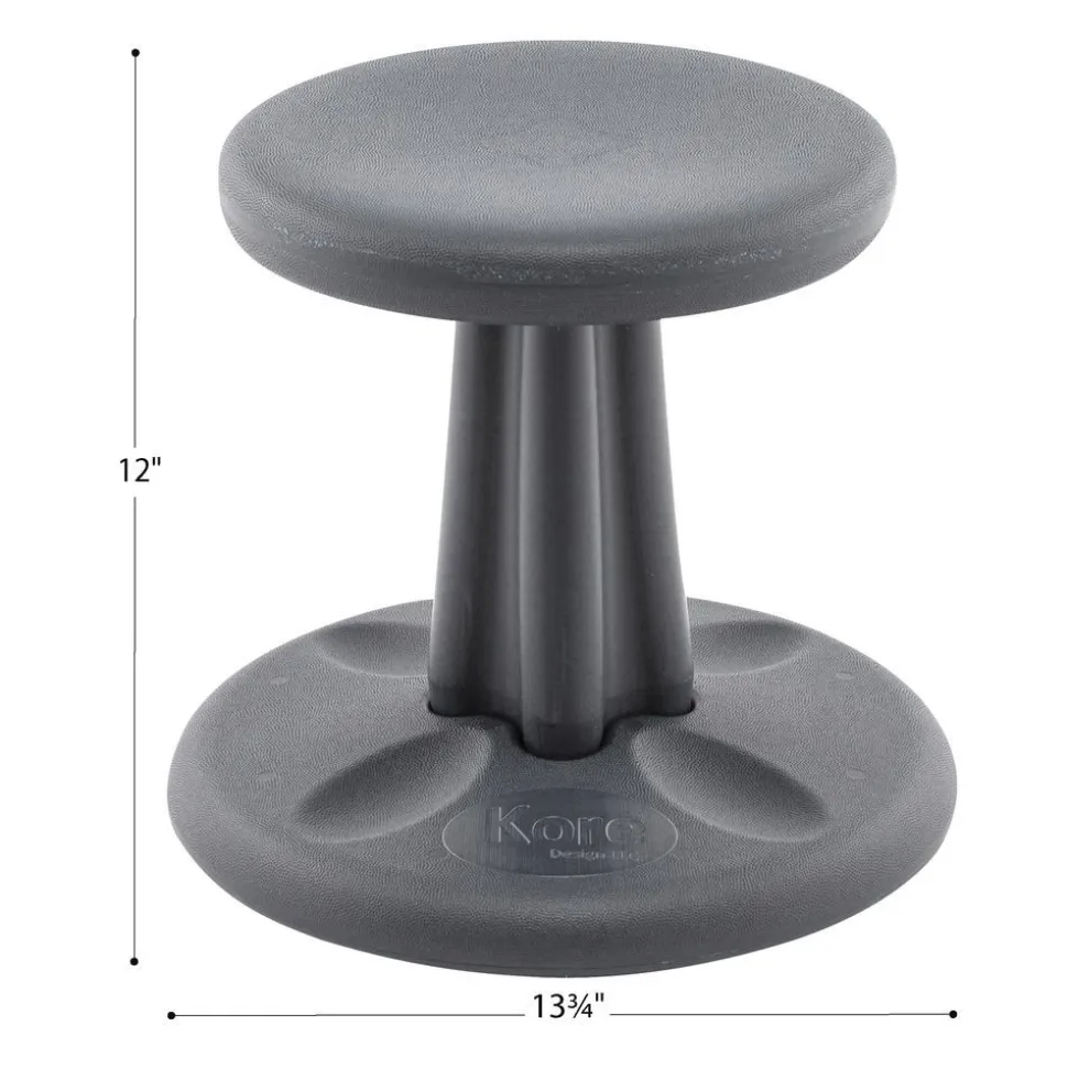 Kore™ Wobble Stool 12"H - Gray