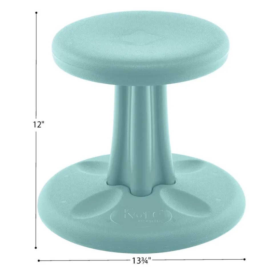 Kore™ Wobble Stool 12"H - Seafoam