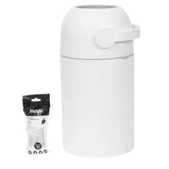 LA Baby MAGIC Odorless Diaper Pail - White