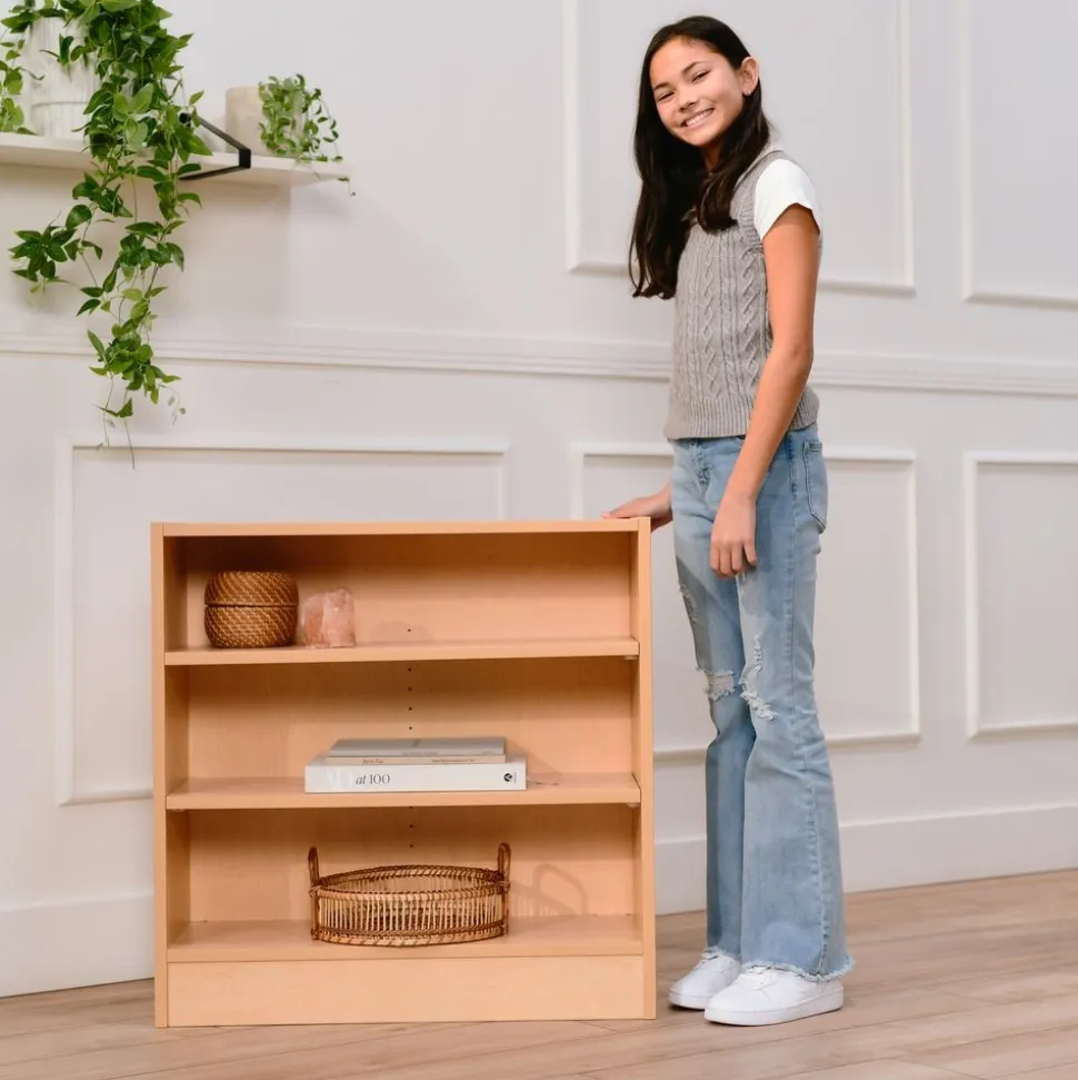 Laminate Bookcase 2-Shelf 30" Height - Maple