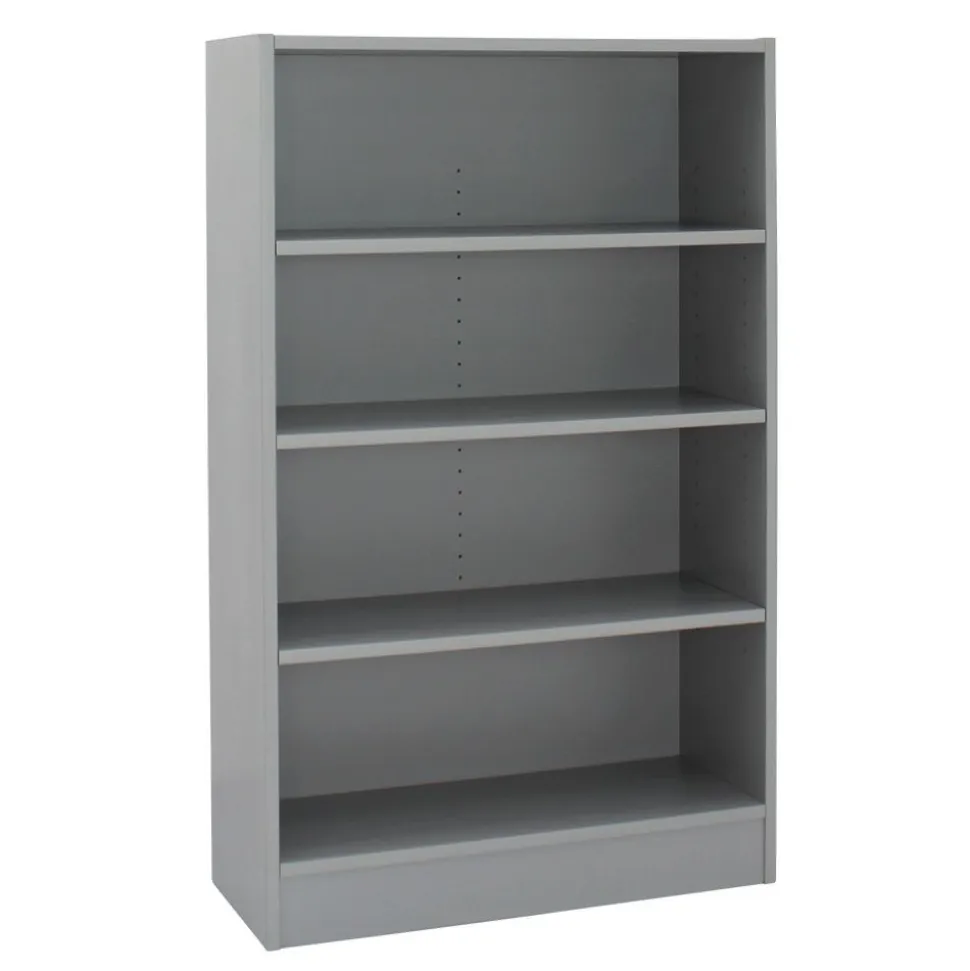 Laminate Bookcase 4-Shelf 48" Height - Gray