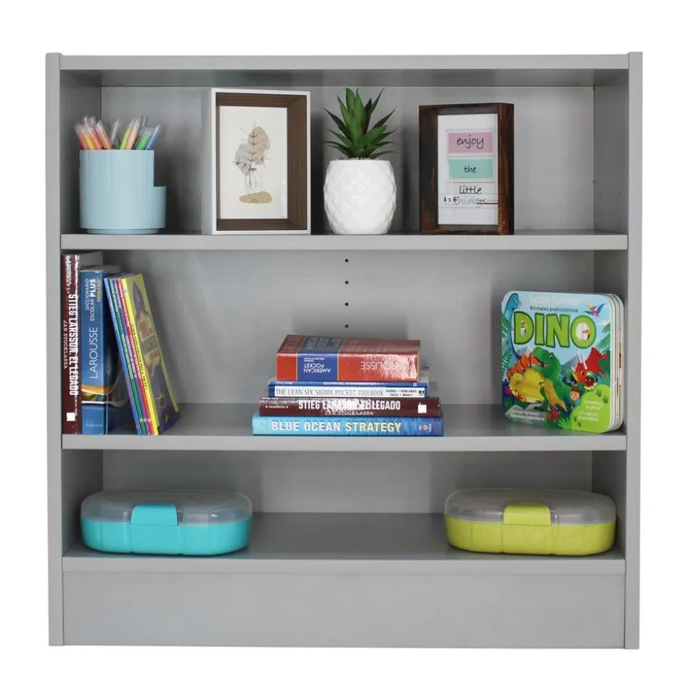 Laminate Bookcase 2-Shelf 30" Height - Gray