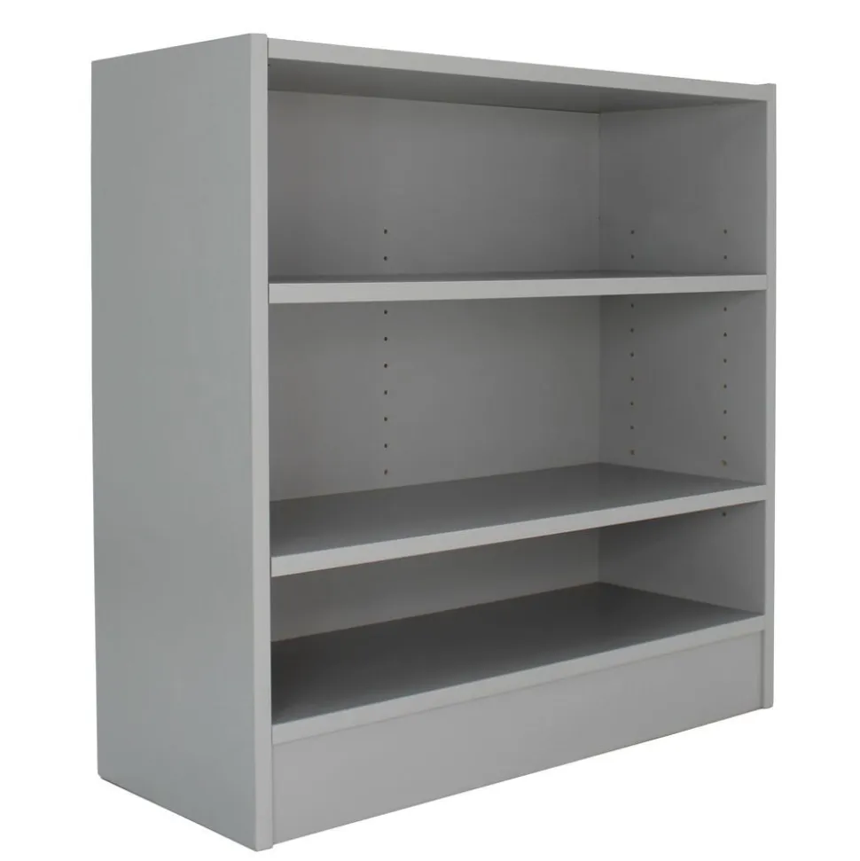 Laminate Bookcase 2-Shelf 30" Height - Gray