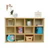 Laminate 12-Cubby Storage Cabinet - Almond/Maple