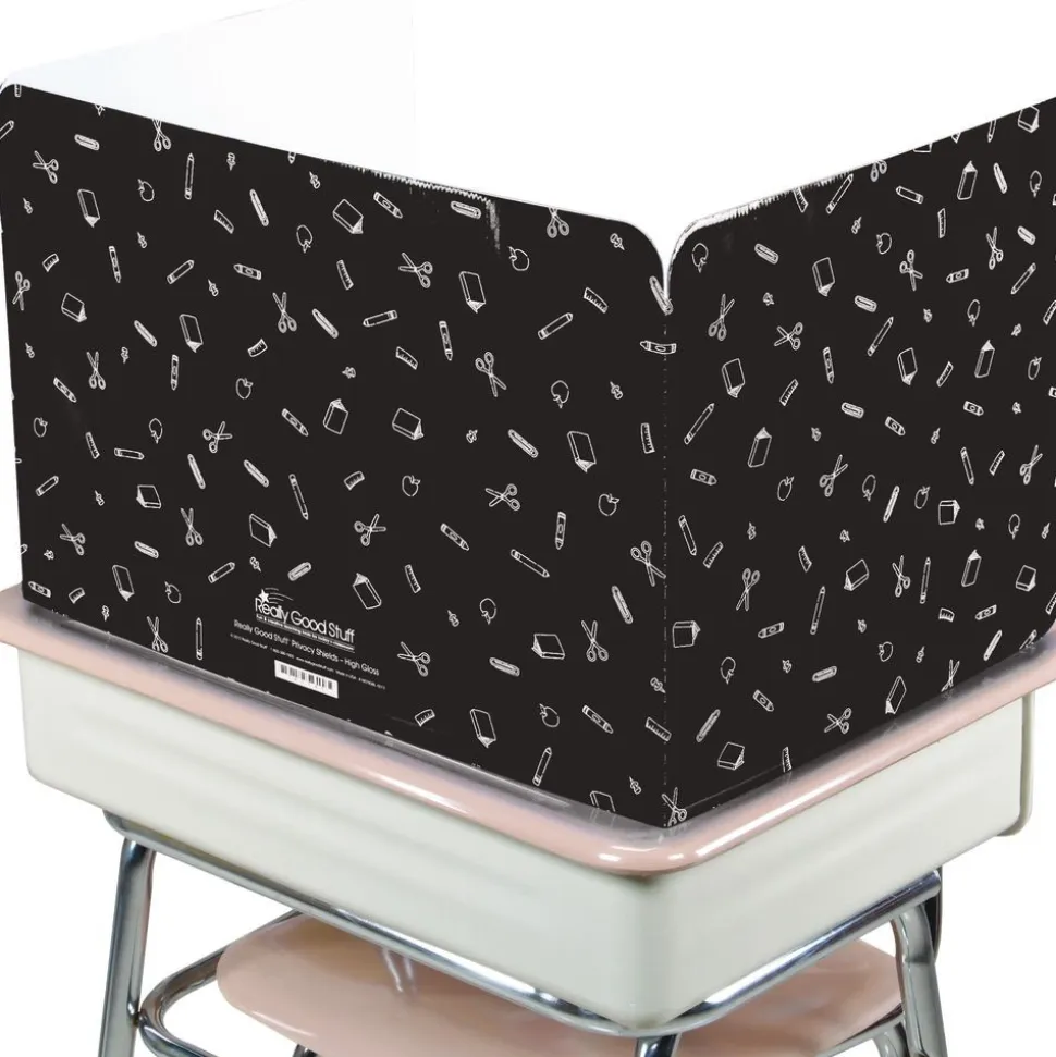 Large Privacy Shields - Set of 12 - Black - Glossy