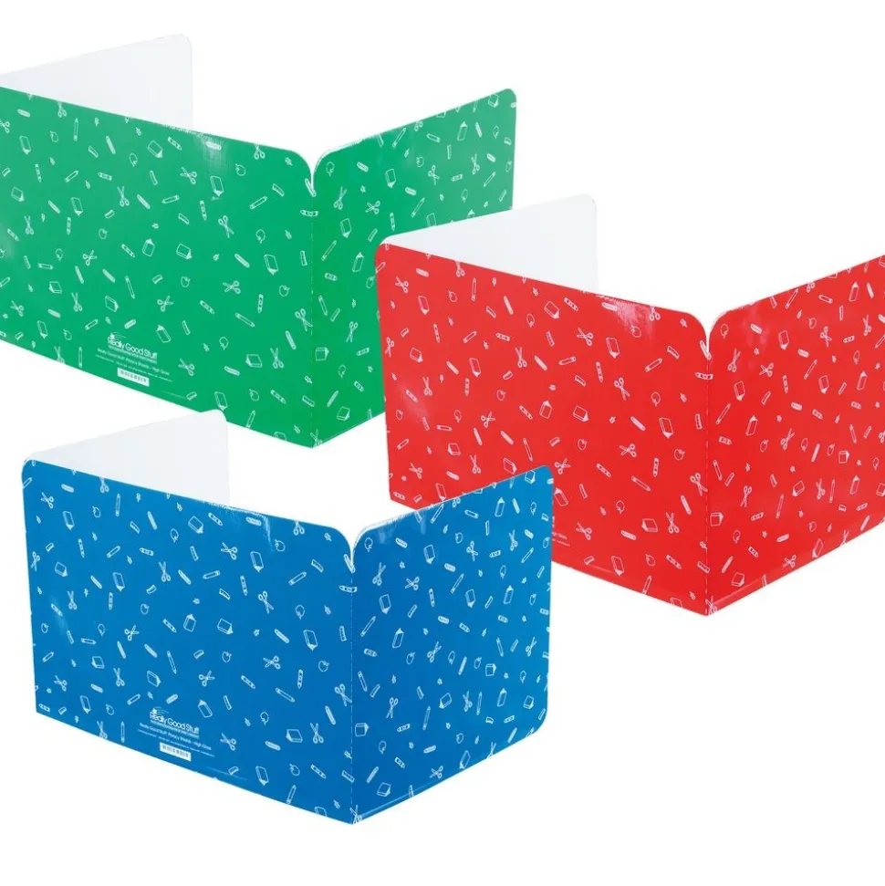 Large Privacy Shields, Set of 12 - 3 Group Colors - Glossy