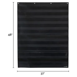 Large Rectangle Pocket Chart Black - 1 pocket chart