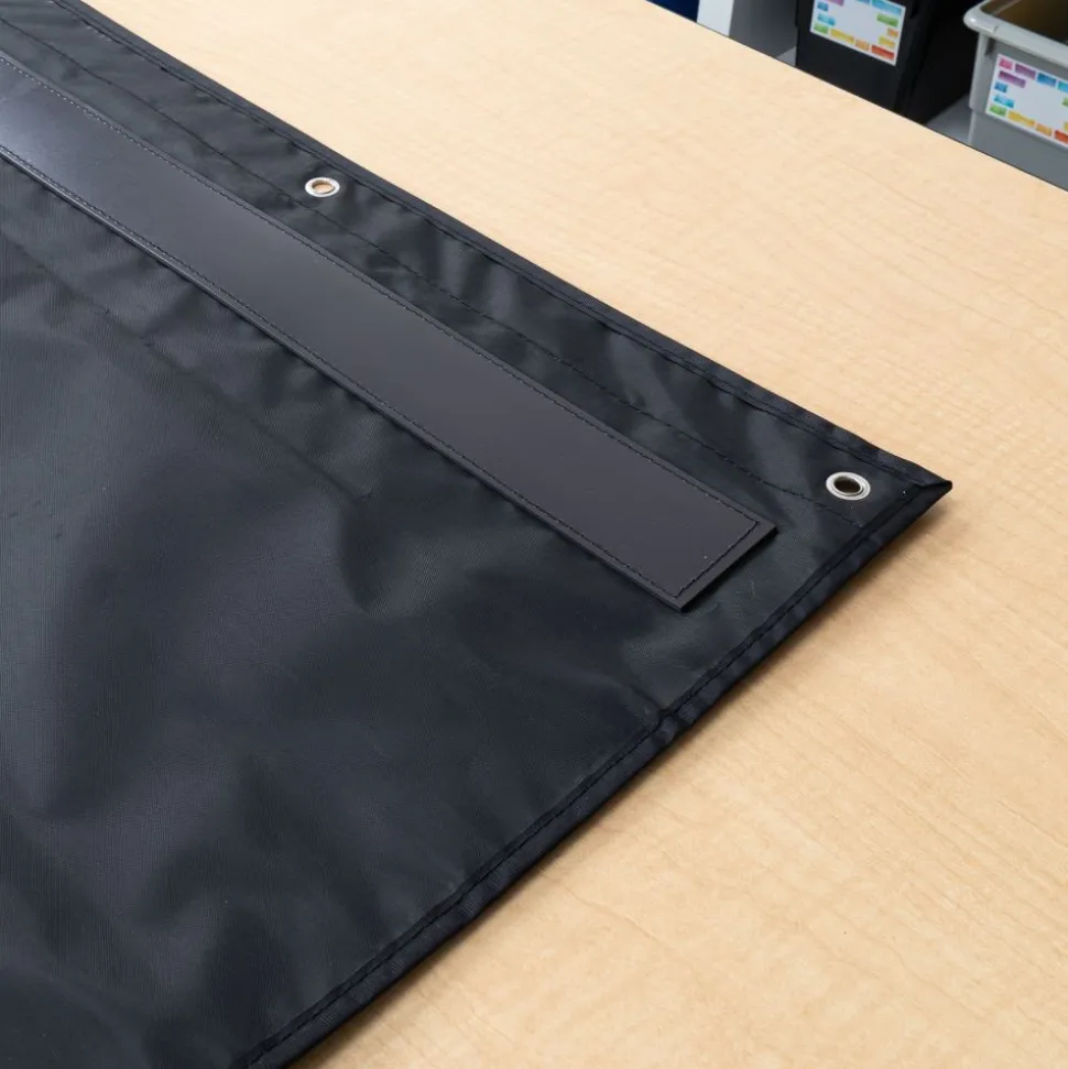 Large Rectangle Pocket Chart Black - 1 pocket chart