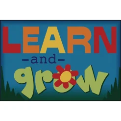 Learn & Grow 4' x 6' Rectangle Kids Value Carpet