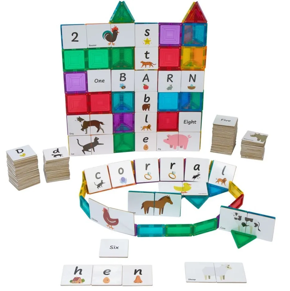 Letters, Numbers, & Animals Tile Toppers Kit - 120pcs