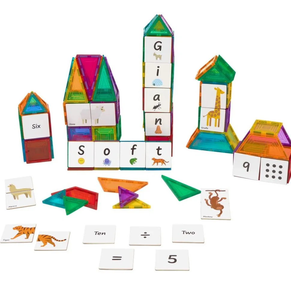 Letters, Numbers, & Animals Tile Toppers Kit - 120pcs