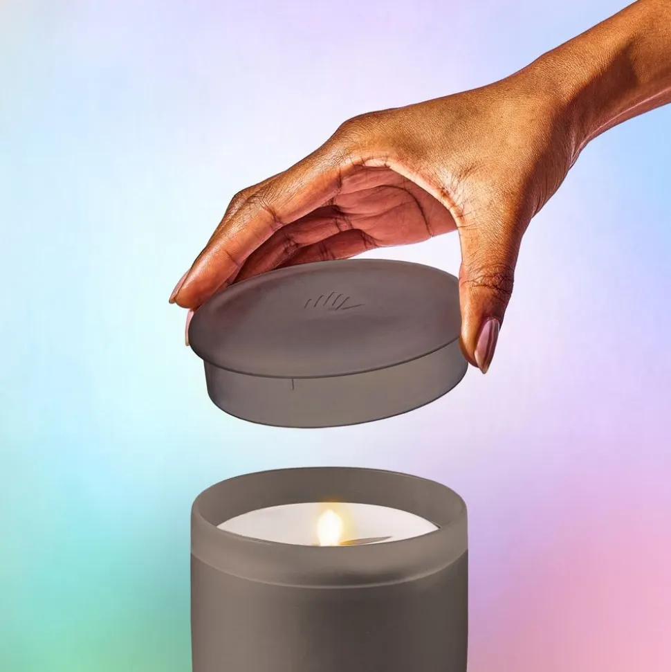 Lifelines Charcoal Flameless Candle Diffuser with ClickWick Essential Oil Blend